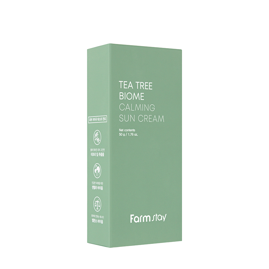 FARMSTAY Крем солнцезащитный успокаивающий для лица с чайным деревом / Tea Tree Biome Calming Sun Cream 50 гр, фото 2