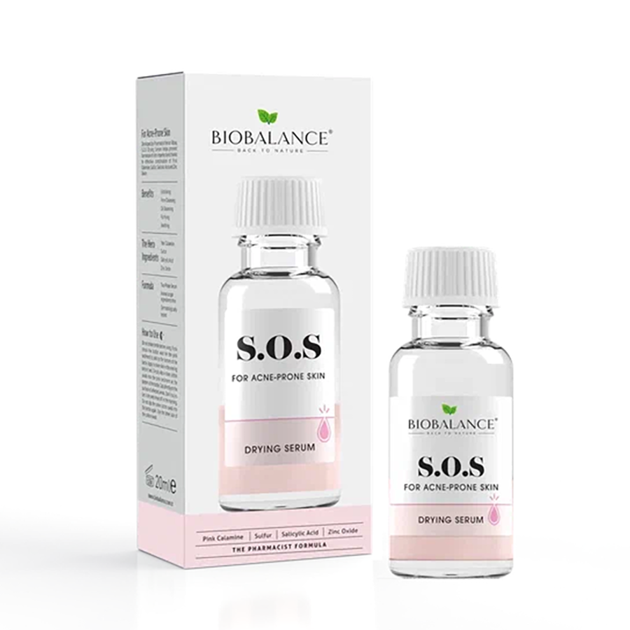 BIOBALANCE Сыворотка SOS подсушивающая для лица для борьбы с акне / SOS DRYING SERUM FOR ACNE PRONE SKIN 20 мл, фото 2