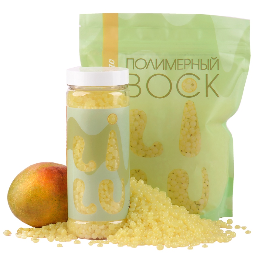 LILU Воск полимерный в гранулах, полупрозрачный Mango / LILU 700 гр, фото 4