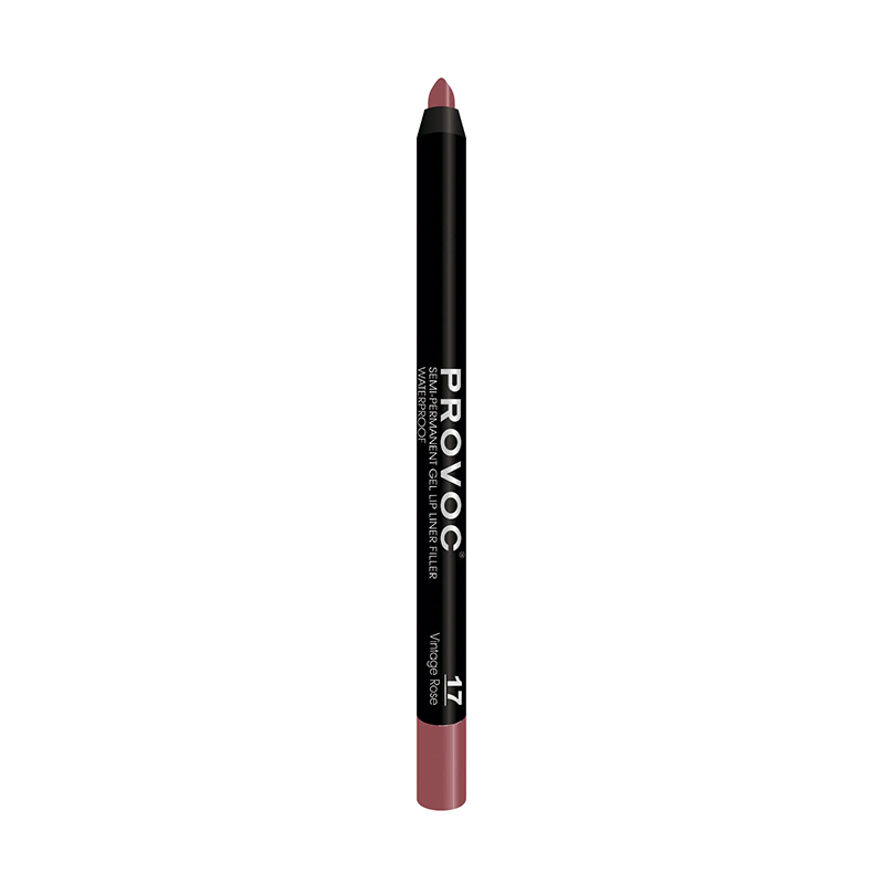 PROVOC Подводка гелевая в карандаше для губ, 17 коричнево-малиновый / Gel Lip Liner Vintage Rose, фото 1