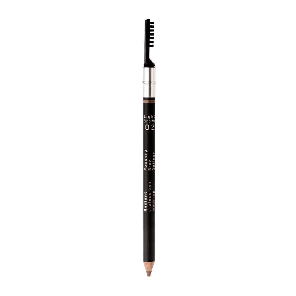 RADIANT PROFESSIONAL MAKE-UP Карандаш пудровый для бровей, 02 светло-коричневый Powdery Brow Definer 1,19 гр, фото 1