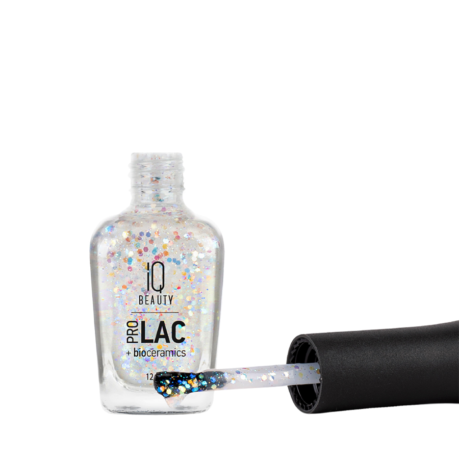 IQ BEAUTY 125 лак профессиональный укрепляющий для ногтей с биокерамикой / Nail polish PROLAC+bioceramics 12,5 мл, фото 3