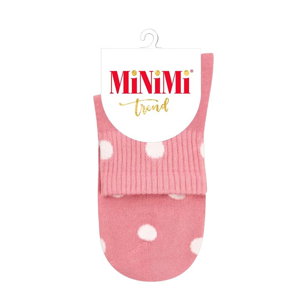 MINIMI Носки женские с высокой резинкой в горошек Rosa Antico 39-41 / MINI TREND 4209, фото 1