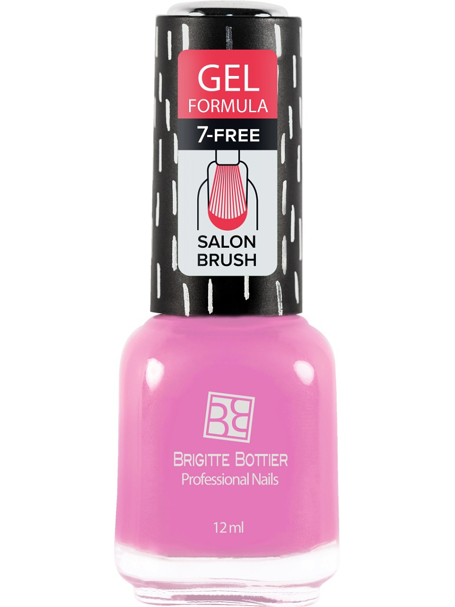 BRIGITTE BOTTIER 67 лак для ногтей гелевый, средне-розовый / GEL FORMULA 12 мл, фото 1