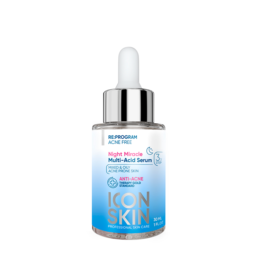 ICON SKIN Сыворотка ночная волшебная для лица / Re: Program Night Miracle Serum 30 мл, фото 5