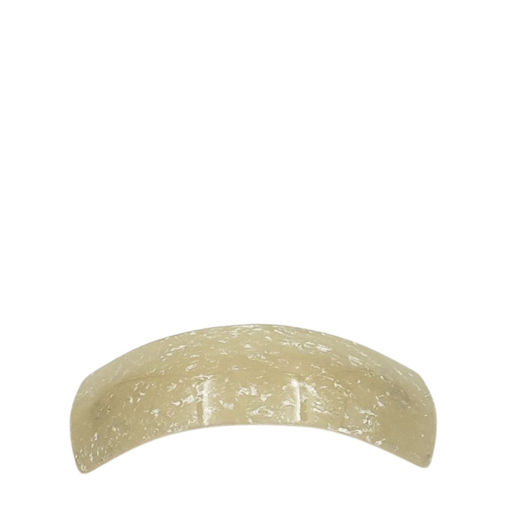 IWOU PROFESSIONAL Заколка - автомат Минерал прямоугольная слоновая кость 3*9,5см, фото 1