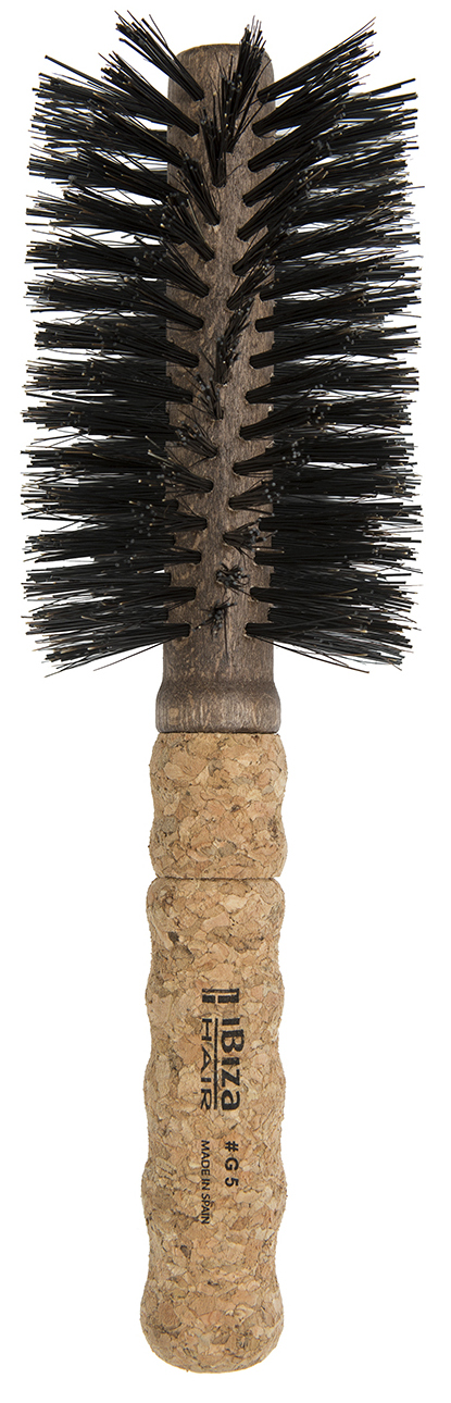 IBIZA HAIR Щетка круглая, закрученная для укладки волос, диаметр 70 мм (пробка), фото 1