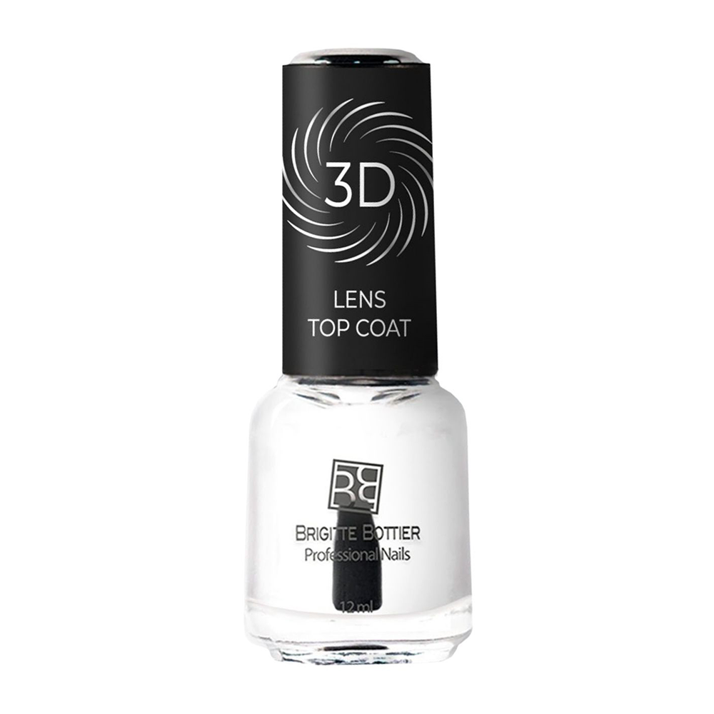 BRIGITTE BOTTIER Покрытие топовое для ногтей / 3D Lens Top Coat LTC 12 мл, фото 1