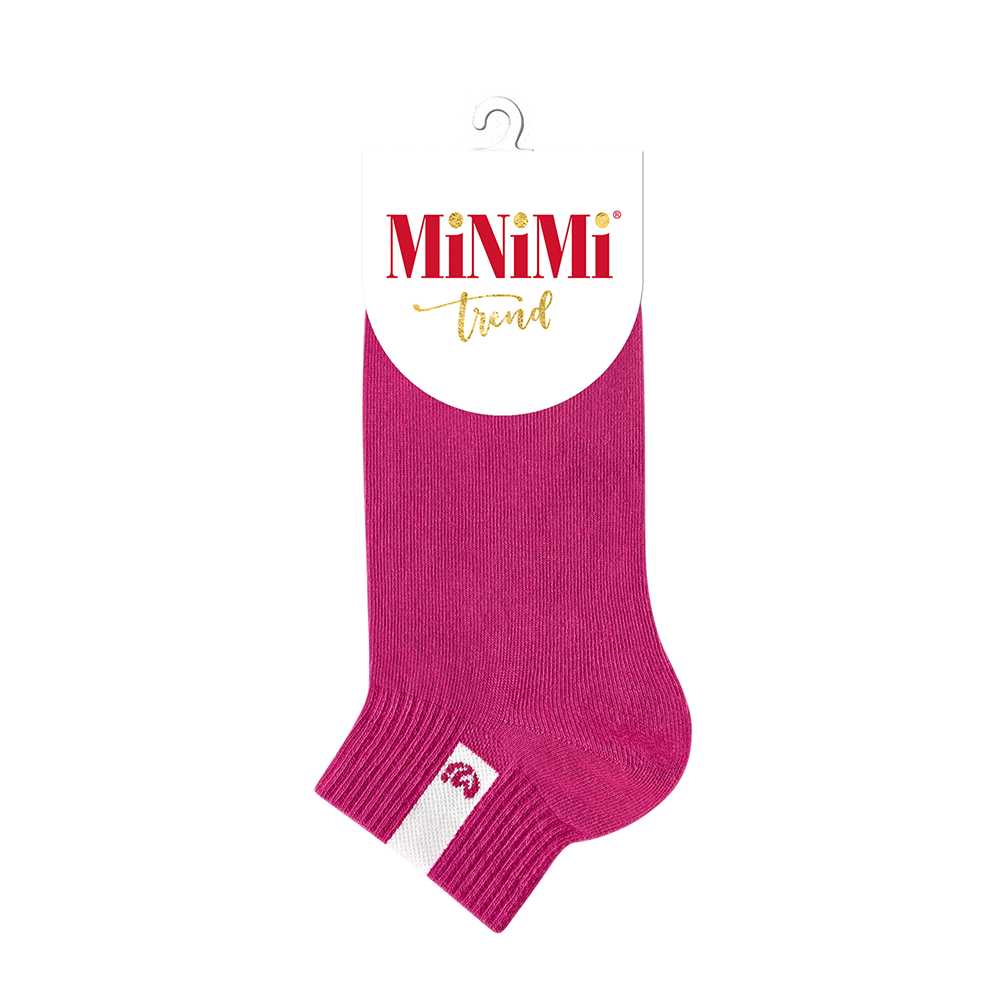 MINIMI Носки с провязанной эмблемой на паголенке Fuxia 35-38 / MINI TREND 4211, фото 1