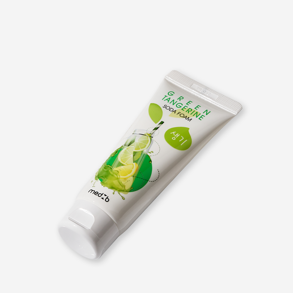MED:B Пенка для умывания с содой и зеленым мандарином / Med B Green Tangerine Soda Foam 100 мл, фото 2