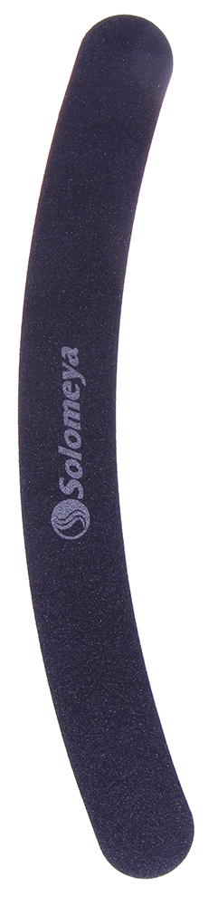 SOLOMEYA Пилка для ногтей 100/180 Бумеранг / Curved Black File, фото 1