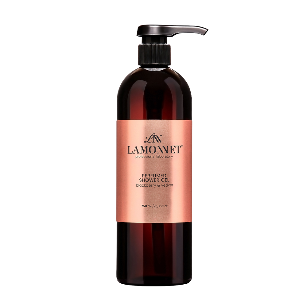LAMONNET Гель парфюмированный для душа, черная вишня и сандаловое дерево / LAMONNET 750 мл, фото 1