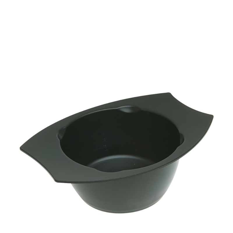 DEWAL PROFESSIONAL Чаша для краски с двумя ручками, с резинкой на дне (черная) 300 мл, фото 1