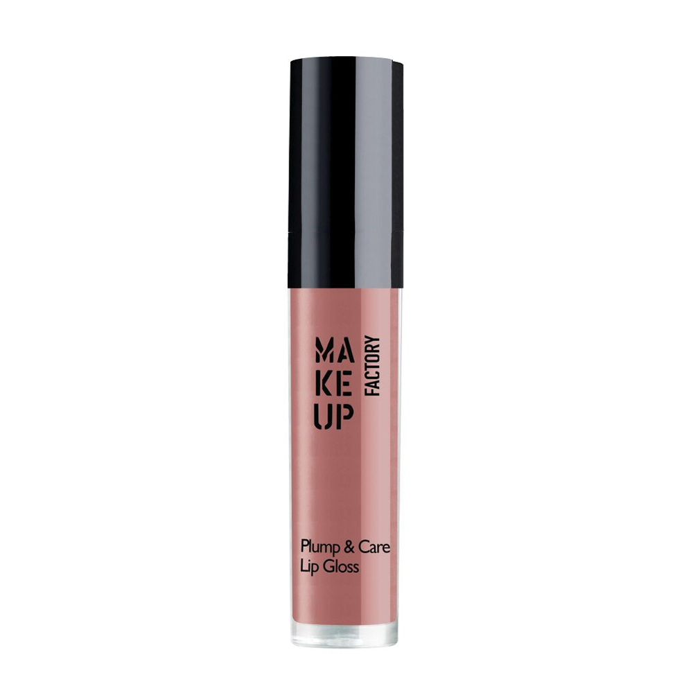 MAKE UP FACTORY Блеск для губ, 32 нюдовая мечта / Plump & Care Gloss 4 мл, фото 1