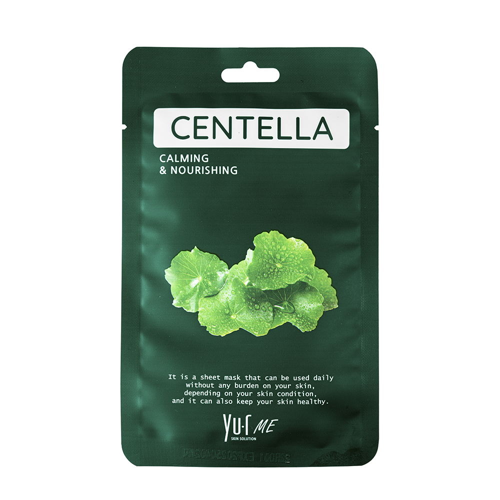 YU.R Маска для лица с экстрактом центеллы азиатской / Yu.r Me Centella Sheet Mask, фото 1