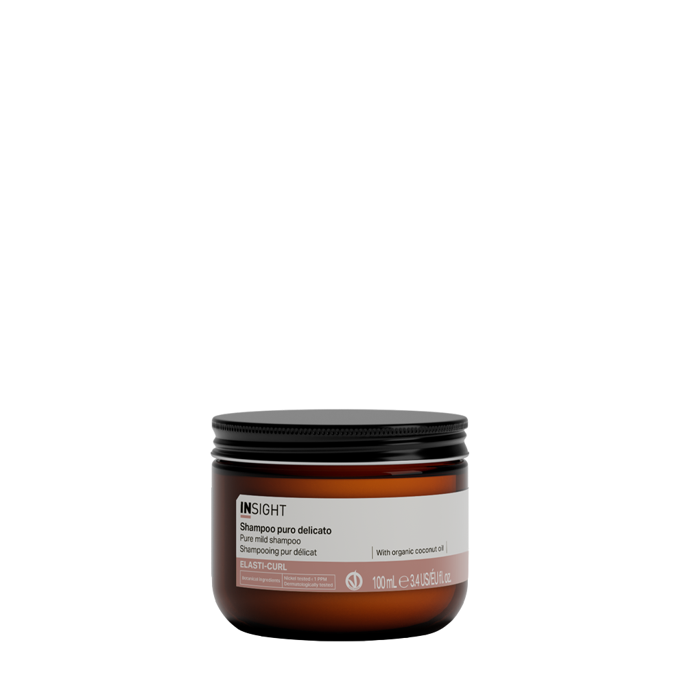 INSIGHT Шампунь-воск увлажняющий для кудрявых волос / ELASTI-CURL Pure mild shampoo 100 мл, фото 1