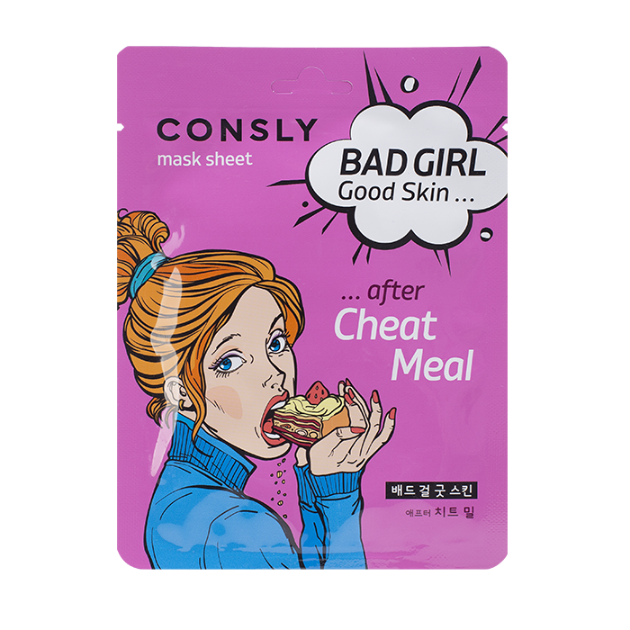 CONSLY Маска тканевая после читмила / BAD GIRL Good Skin Consly 23 мл, фото 1