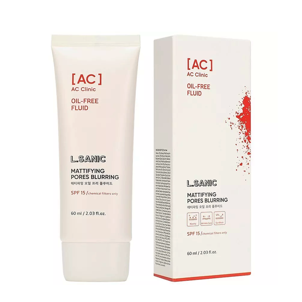 L.SANIC Флюид дневной суперлёгкий матирующий SPF 15 / L.Sanic 60 мл, фото 2