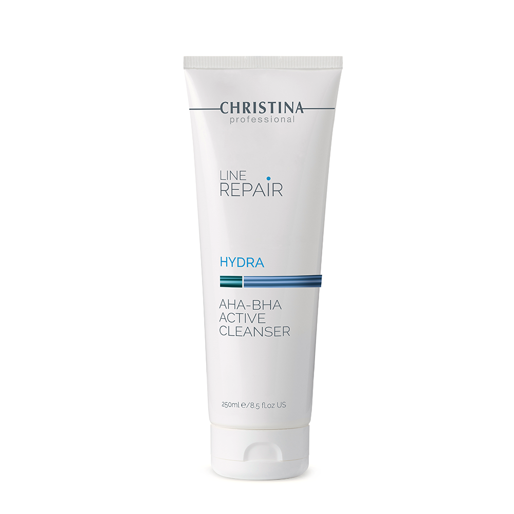 CHRISTINA Гель активный очищающий с AHA-BHA кислотами / Line Repair Hydra Aha-Bha Active Cleanser 250 мл, фото 1