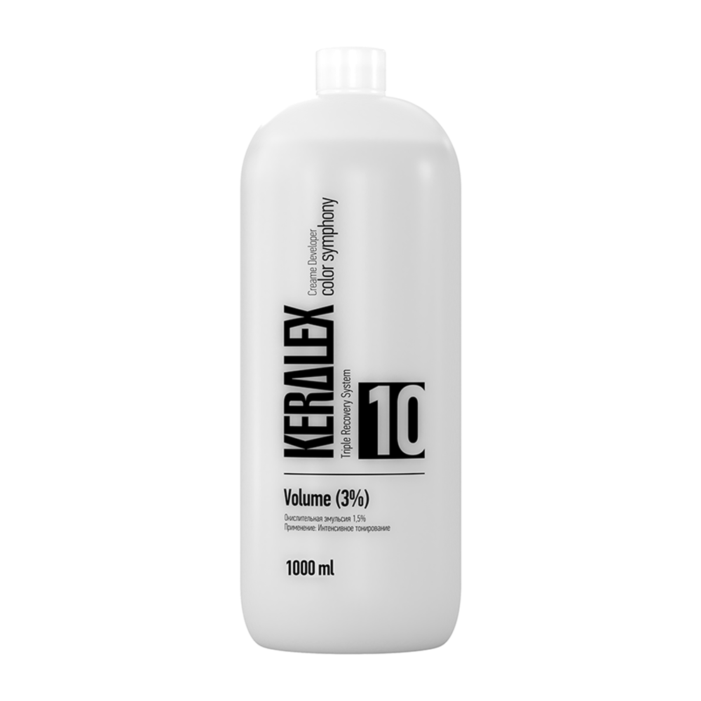 KERALEX Эмульсия окислительная 3%/10vol / KERALEX color symphony Creame Developer 1000 мл, фото 1