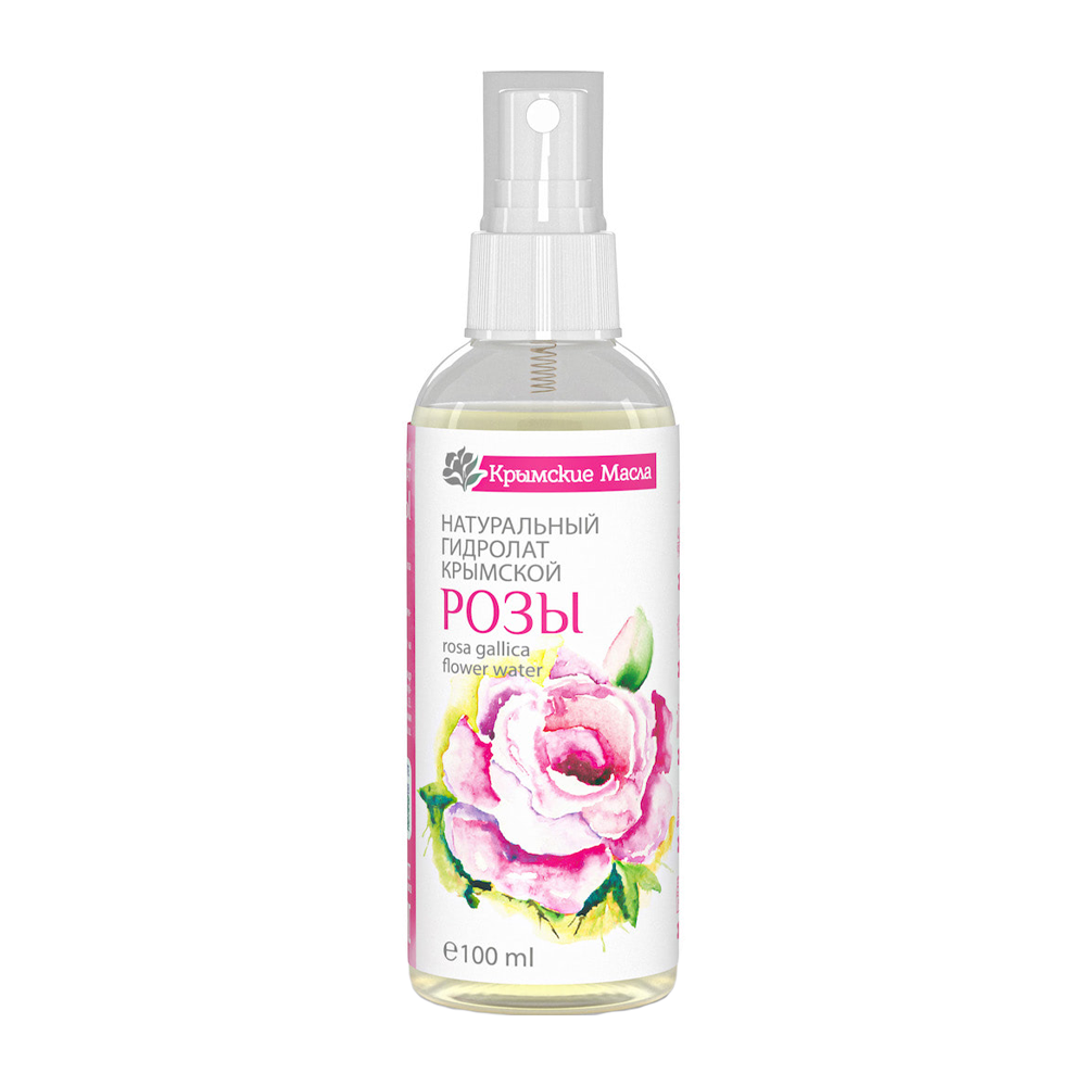 КРЫМСКИЕ МАСЛА Гидролат розы крымской, спрей / Крымские масла 100 мл, фото 1