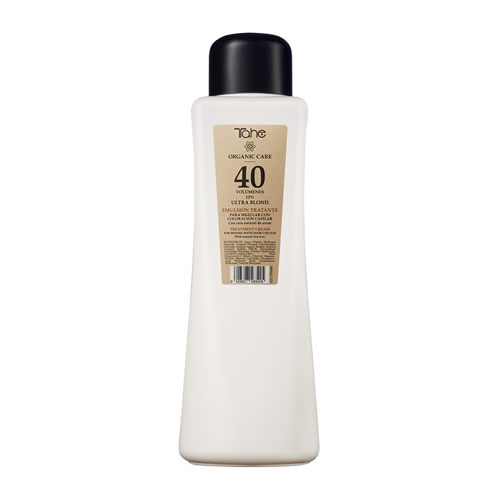 TAHE Эмульсия окисляющая 12% (40 VOL) / ORGANIC CARE EMULSION TRATANTE ULTRA BLOND 1000 мл, фото 1