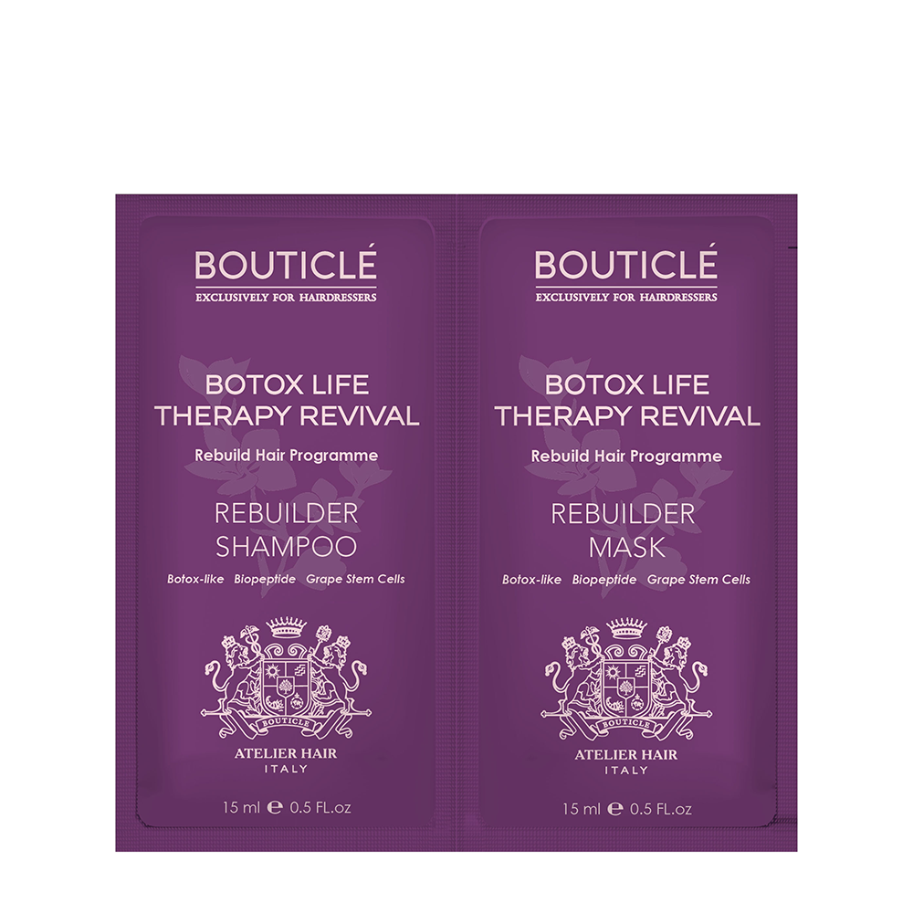 BOUTICLE Набор для волос (шампунь 15 мл + маска 15 мл) Rebuilder, фото 1