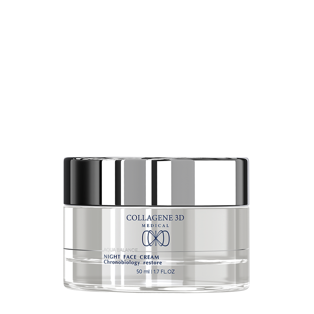 MEDICAL COLLAGENE 3D Крем хронобиологический ночной для лица / AQUA BALANCE 50 мл, фото 1