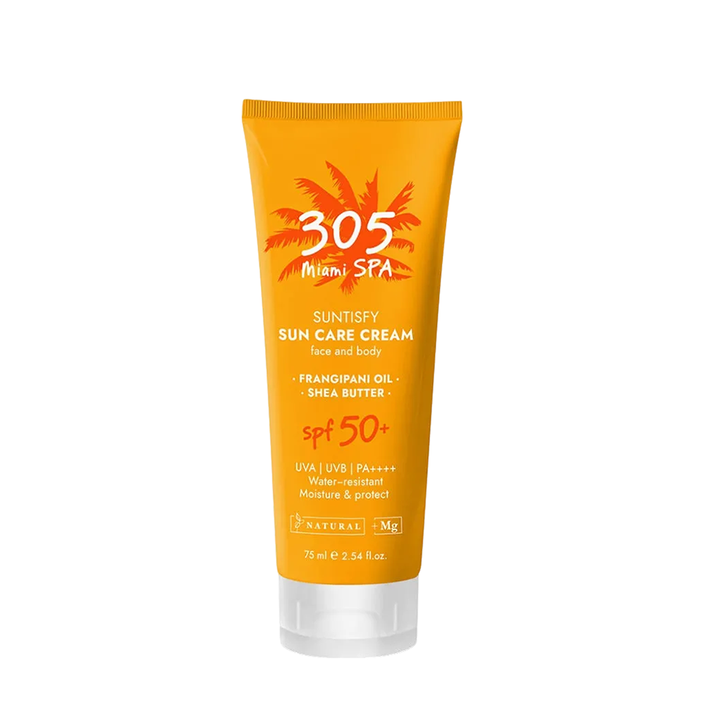 305 Miami SPA Крем солнцезащитный водостойкий увлажняющий для лица и тела SPF50+ / Suntisfy Sun Care Cream 75 мл, фото 1