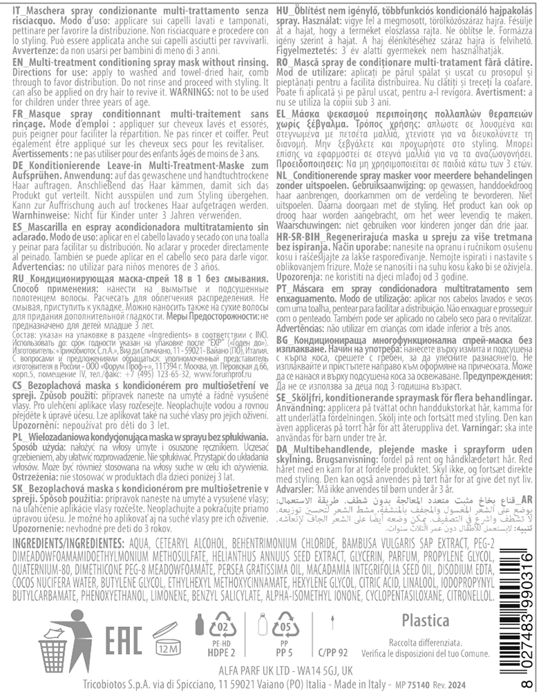 KEZY Маска-спрей кондиционирующая 18 в 1 / I am SPRAY MASK 200 мл, фото 2