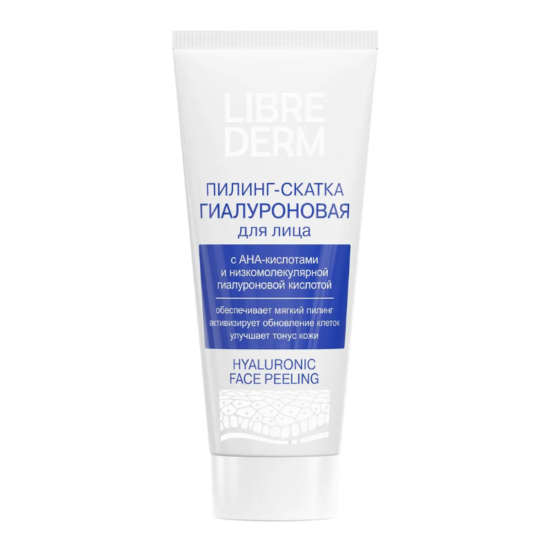 LIBREDERM Пилинг - скатка для лица гиалуроновая / Hyaluronic 75 мл, фото 1