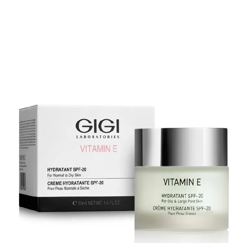 GIGI Крем увлажняющий для нормальной и сухой кожи SPF 20 / Hydratant for dry skin VITAMIN E 50 мл, фото 2