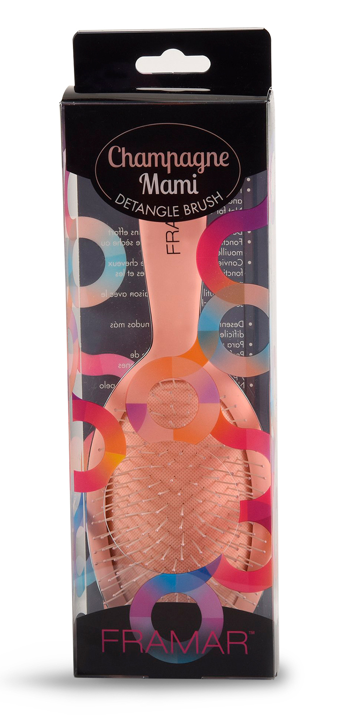 FRAMAR Щетка распутывающая для волос Шампанского, детка? / Detangle Brush Champagne Mami 1 шт, фото 4