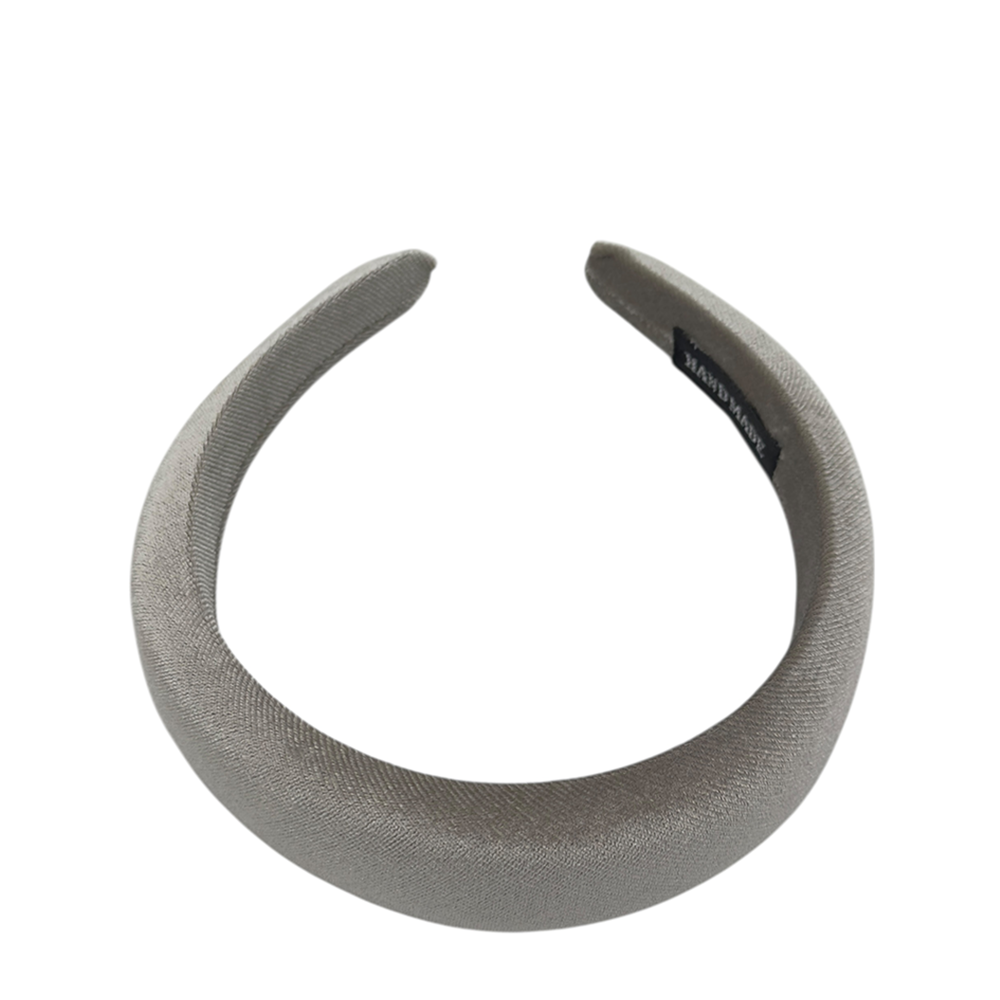 IWOU PROFESSIONAL Ободок для волос Бархат цвет стальной 3см, фото 1