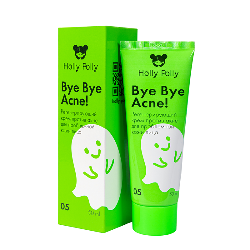 HOLLY POLLY Крем регенерирующий против акне для проблемной кожи лица / Bye Bye Acne! 50 мл, фото 2