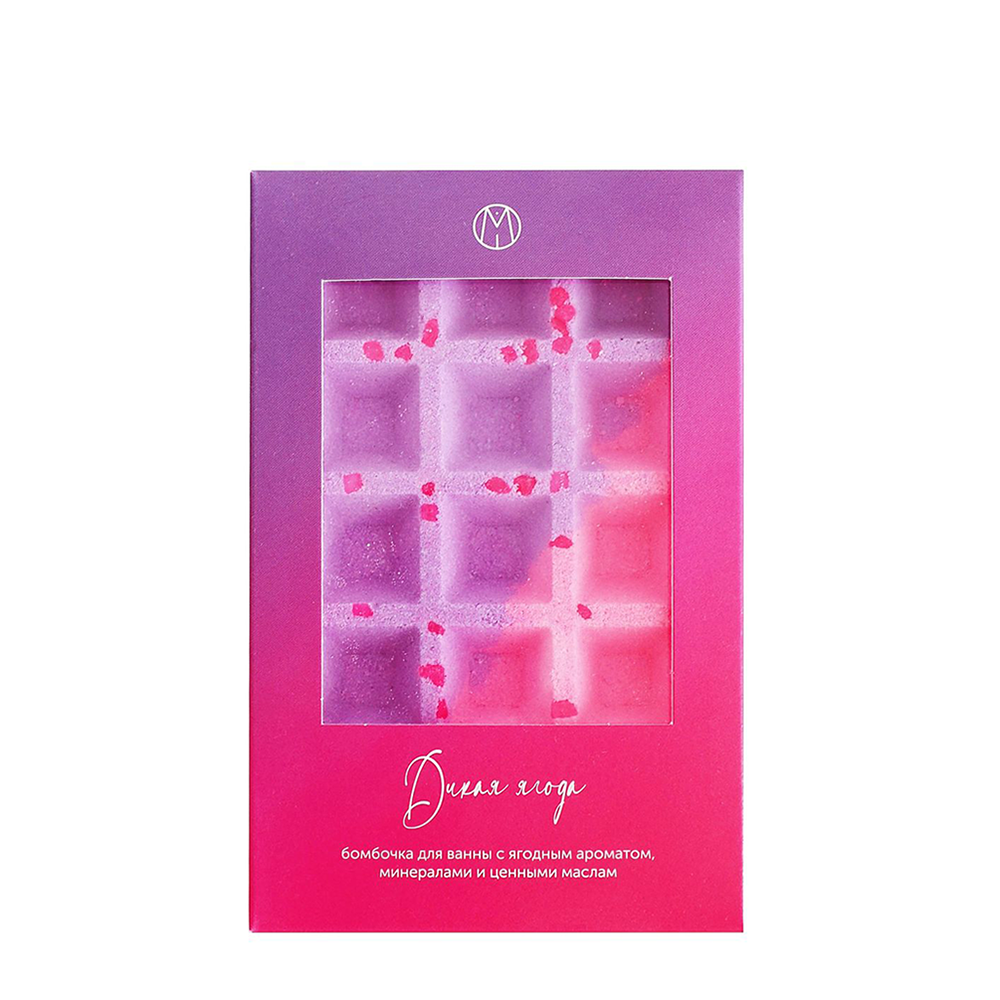 MIPASSIONcorp Бомбочка для ванны вафля, дикая ягода / MiPASSiON 140 гр, фото 1
