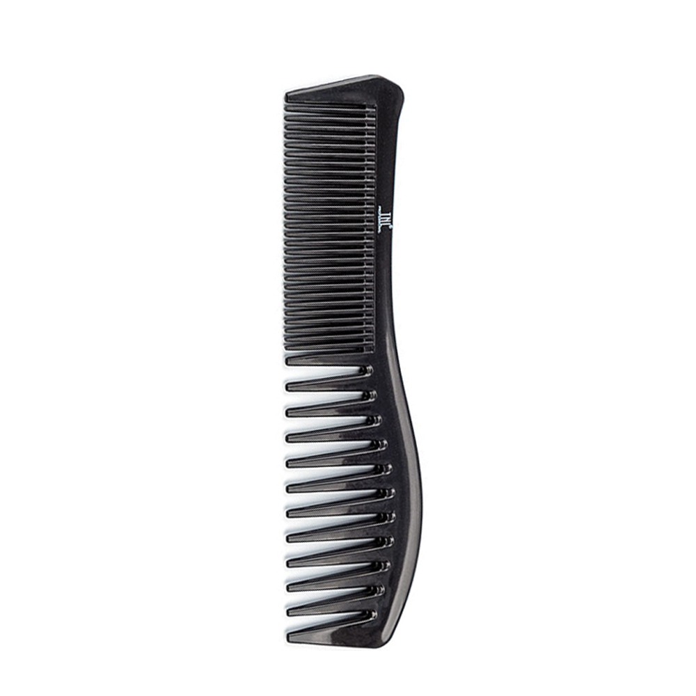 TNL Professional Расческа-гребень TNL комбинированная, черная 187 мм, фото 1