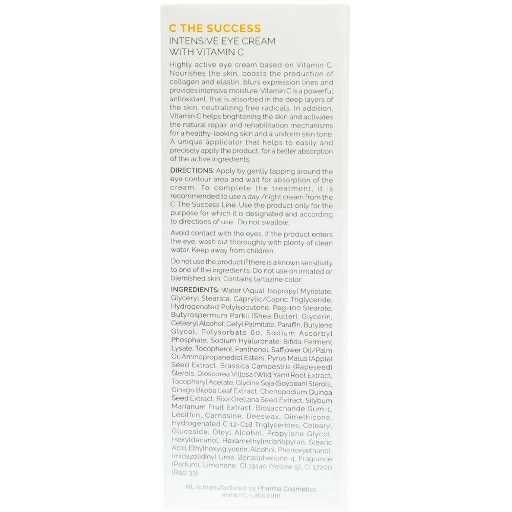 HOLY LAND Крем для век увлажняющий с витаминами / C The Success Intensive Eye Cream 15 мл, фото 3