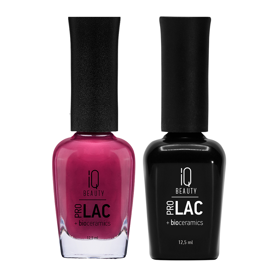 IQ BEAUTY 076 лак профессиональный укрепляющий для ногтей с биокерамикой / Nail polish PROLAC+bioceramics 12,5 мл, фото 2