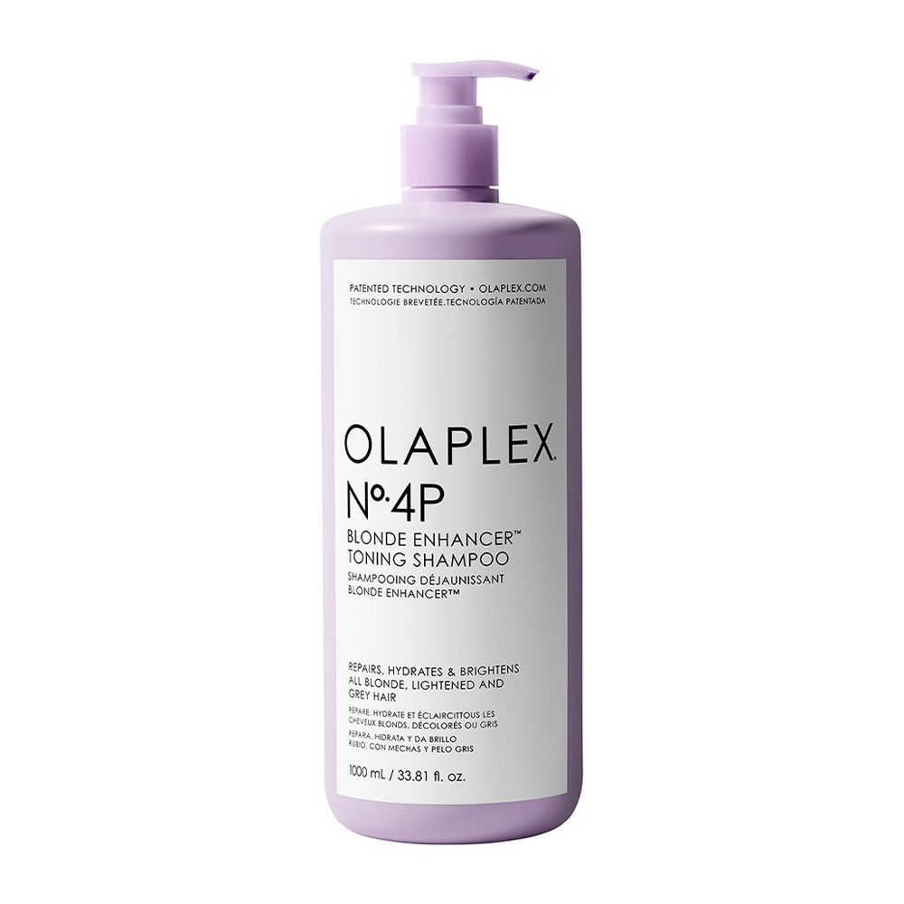 OLAPLEX Шампунь тонирующий Система защиты светлых волос / No.4P Blonde Enhancer Toning Shampoo 1000 мл, фото 1