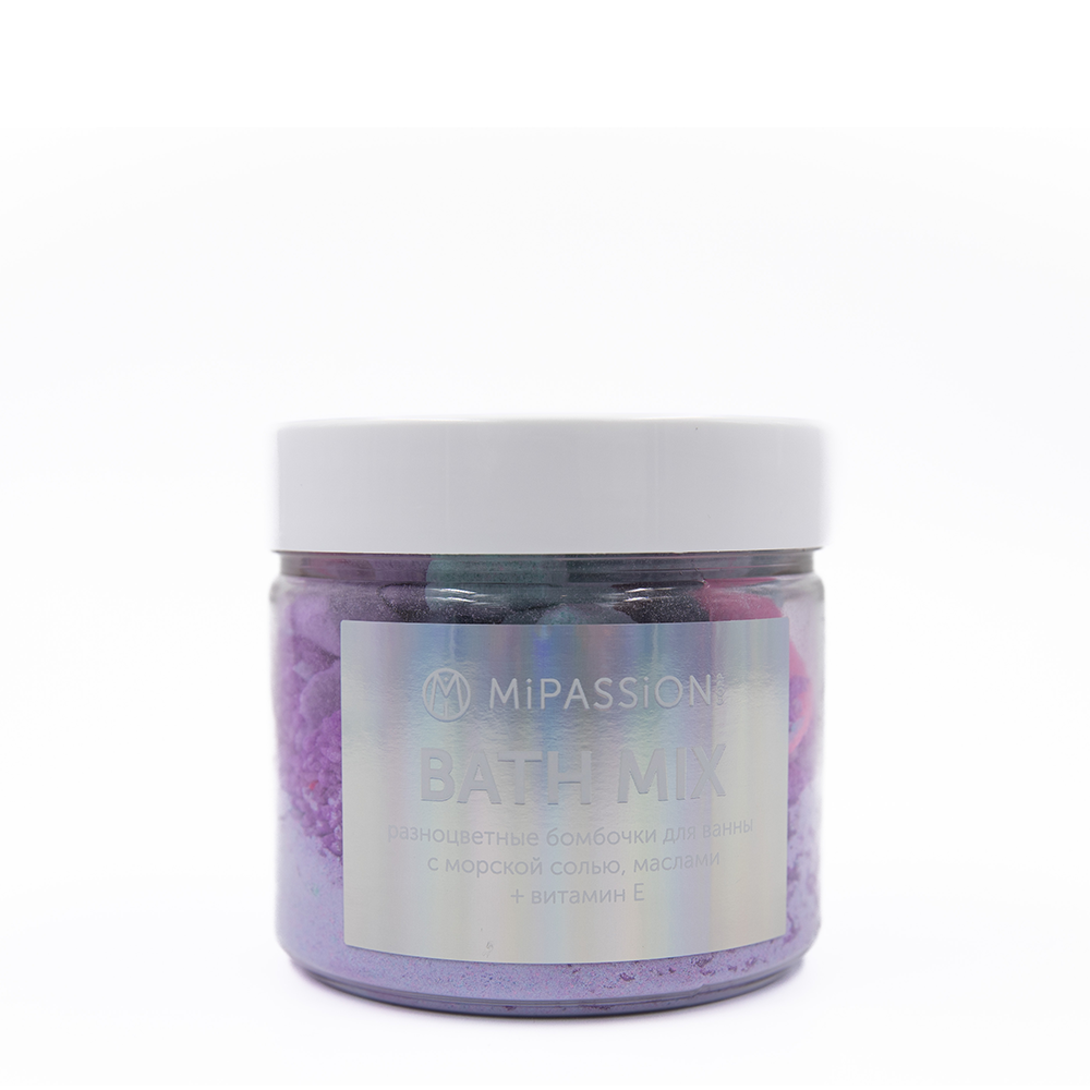 MIPASSIONcorp Бомбочка для ванны с морской солью морозный грейпфрут / MiPASSiON 300 мл, фото 1