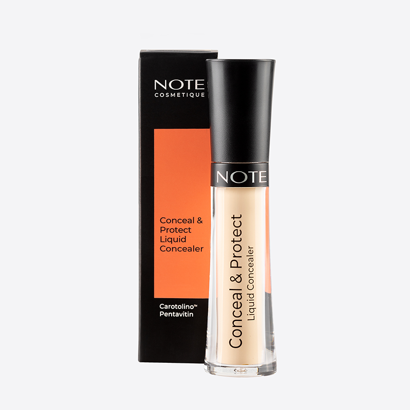 NOTE Консилер жидкий маскирующий защитный 01 / CONCEAL & PROTECT LIQUID CONCEALER 4,5 мл, фото 2