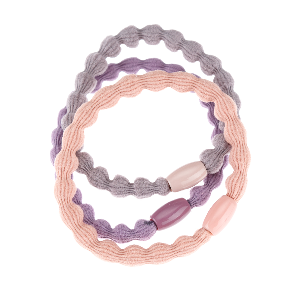 DEWAL BEAUTY Резинки для волос Букле цветные / Dewal Beauty 3 шт, фото 1