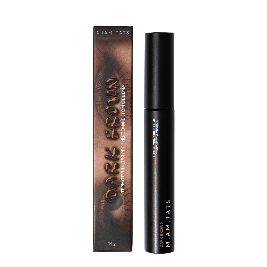 MIAMITATS Термотушь для ресниц, коричневая / Dark brown 14 гр, фото 2