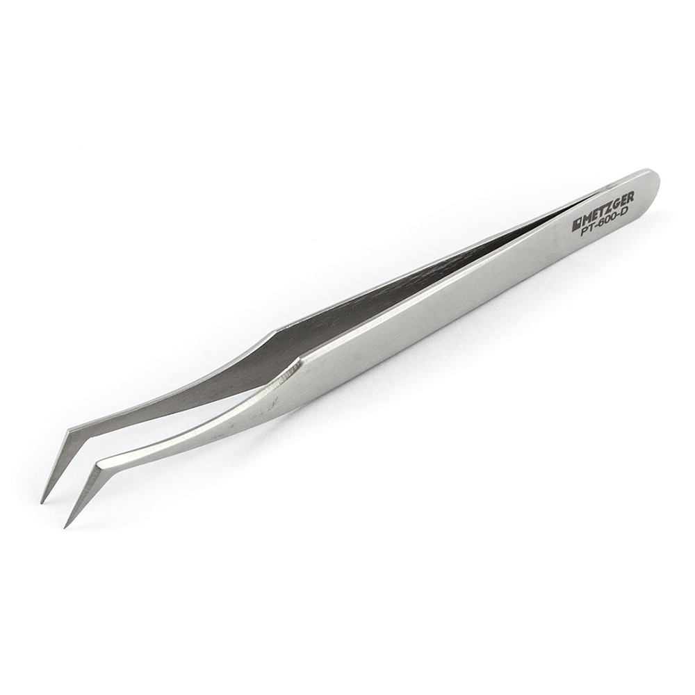 METZGER Пинцет острый с углом / METZGER, фото 1