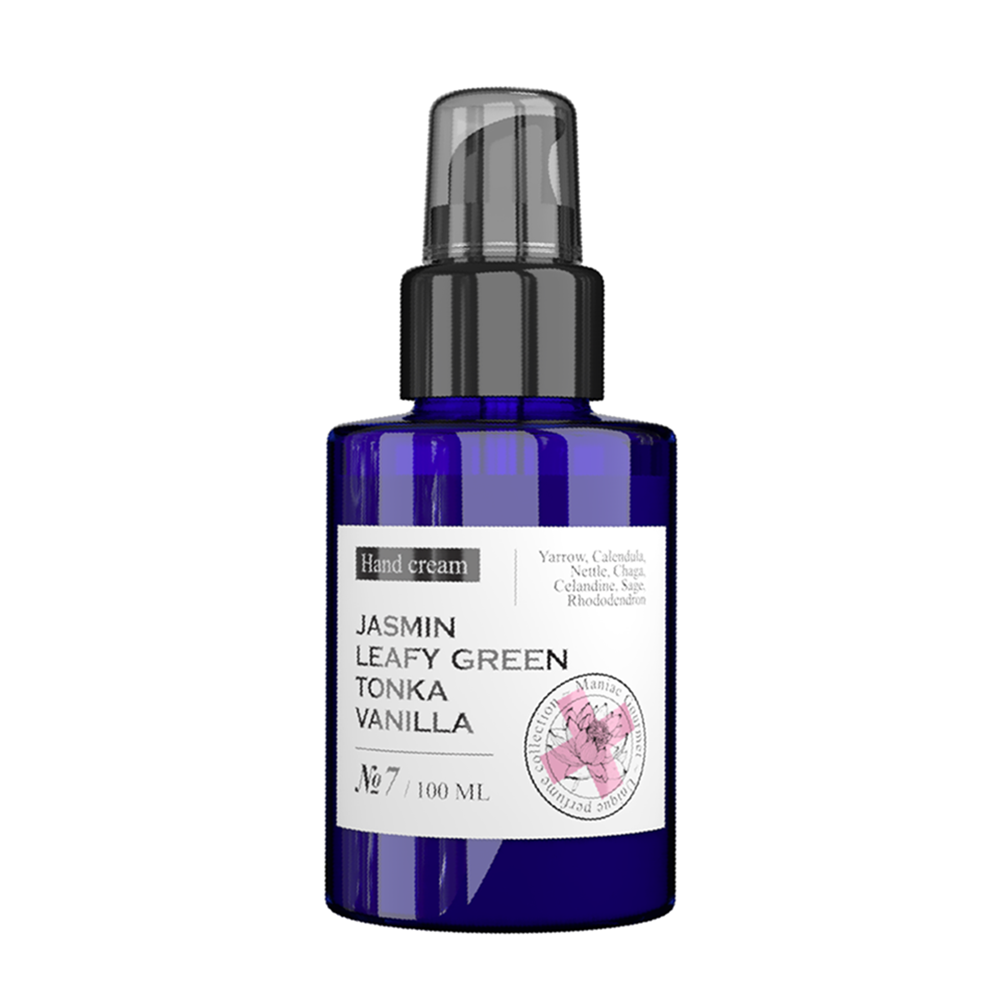 MANIAC GOURMET Крем парфюмированный для рук №7 Жасмин, Зелень, Тонка, Ваниль 100 мл, фото 1