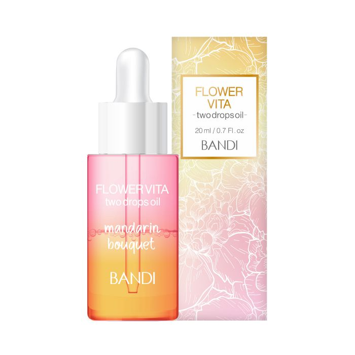 BANDI Масло двухфазное для кутикулы, мандарин / FLOWER VITA TWO DROPS OIL MANDARIN BOUQUET 20 мл, фото 2
