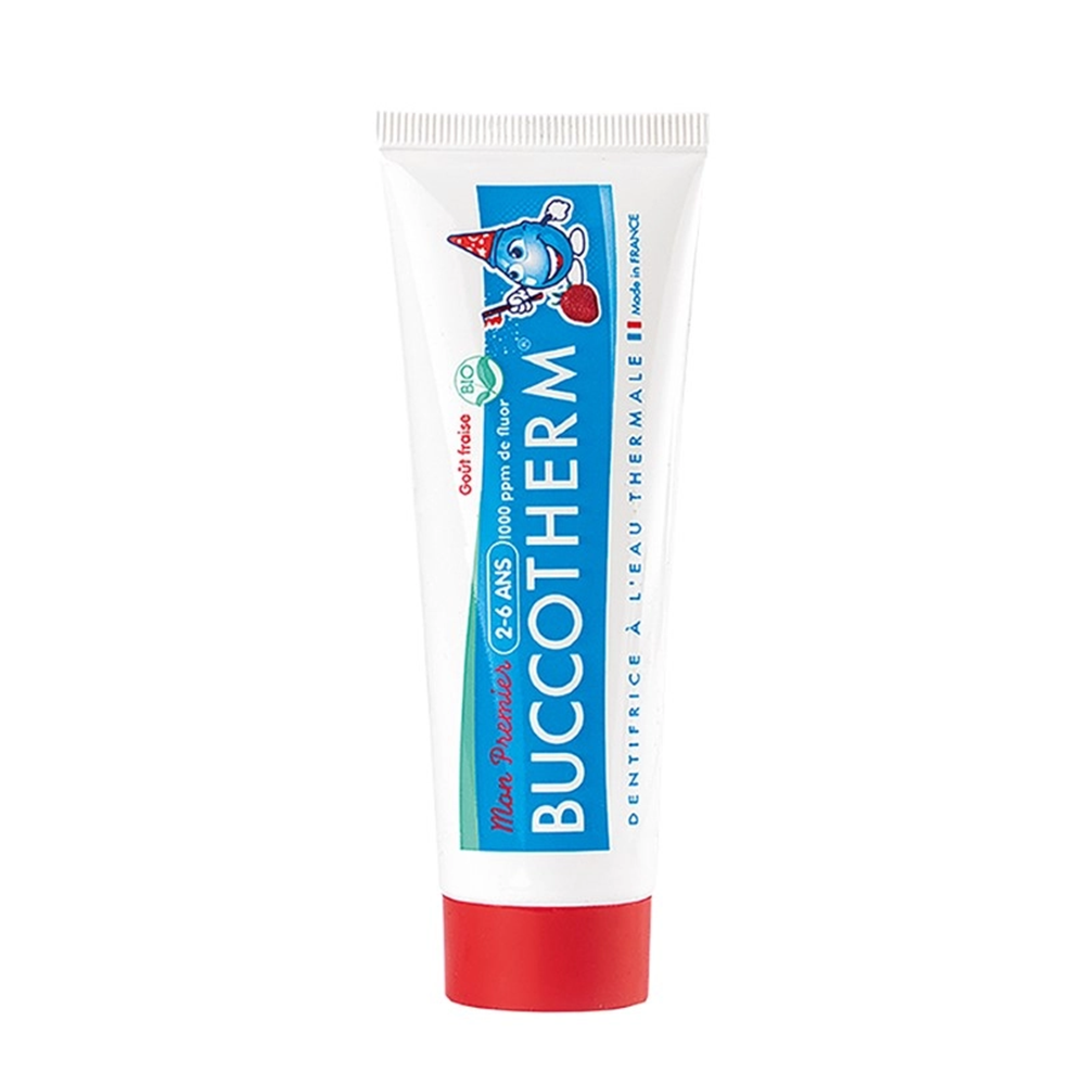 BUCCOTHERM Гель-паста зубная детская от 2 до 6 лет с клубничным вкусом и термальной водой / BUCCOTHERM 50 мл, фото 1