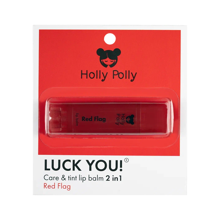 HOLLY POLLY Бальзам оттеночный для губ, красно-вишневый / LUCK YOU! Red Flag 4,9 гр, фото 4