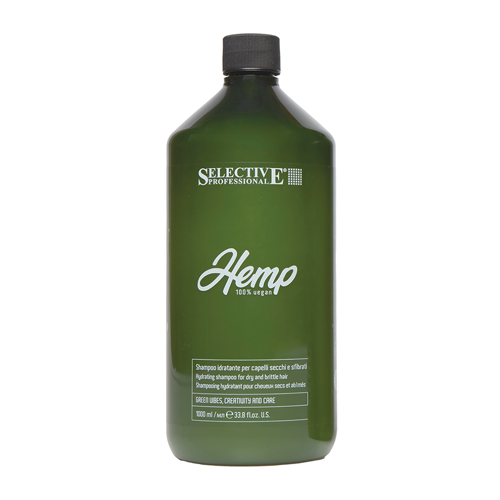 SELECTIVE PROFESSIONAL Шампунь увлажняющий для сухих и ломких волос / HEMP 1000 мл, фото 1